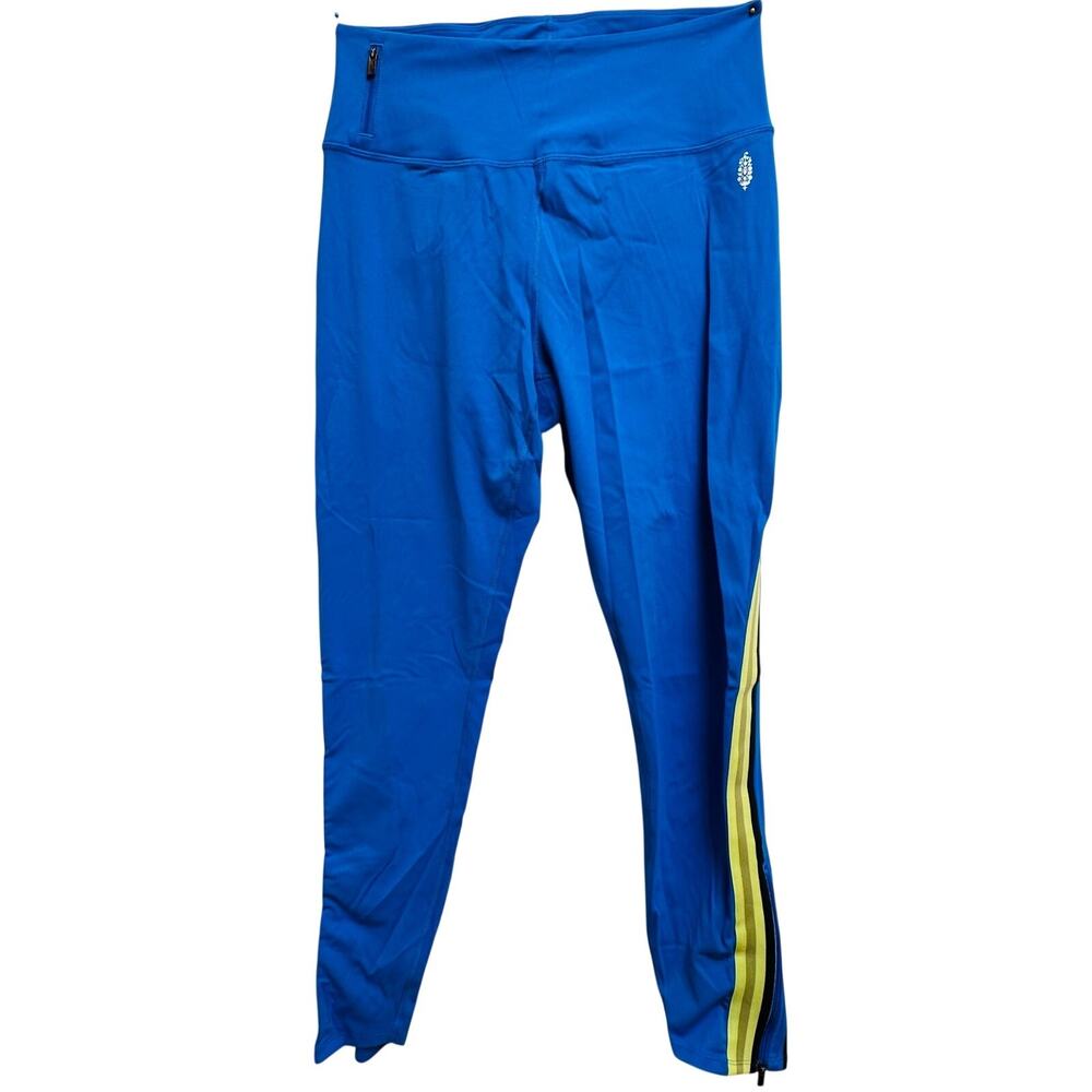 Free People Movement Run Racer Legging M blue colorway stretch